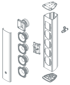Góc nhìn khác của loa CL4023 - FDB Audio