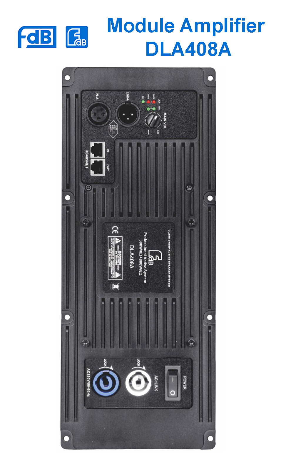 Góc nhìn khác của loa DLA408 - FDB Audio